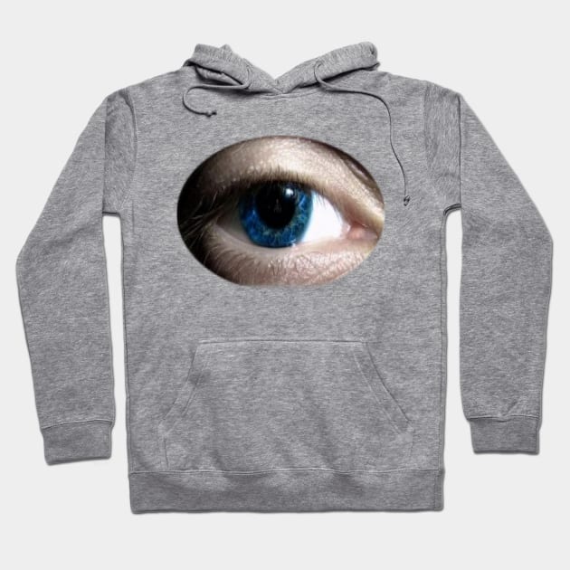 Blue Eyeball Hoodie by dodgerfl